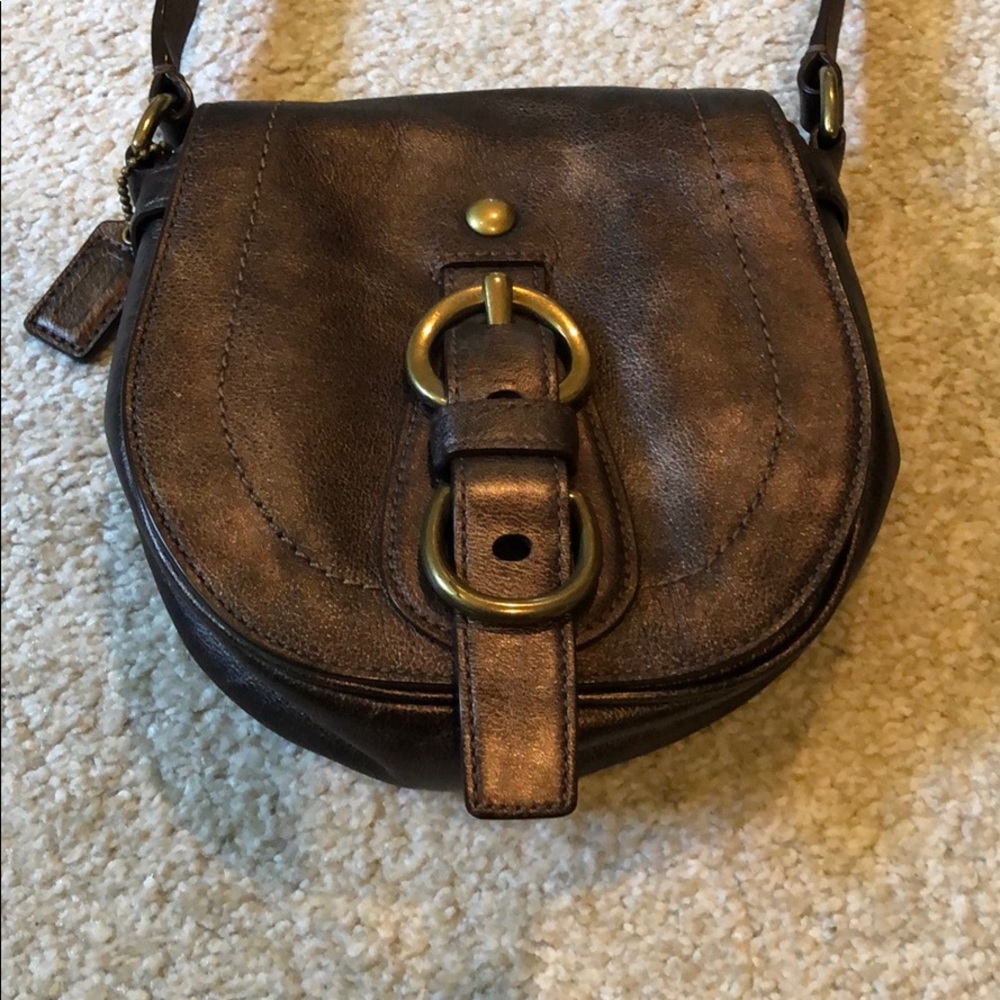 Coach crossbody small leather bag!